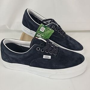 NEW Vans Men's Authentic Pig Suede Black Sneakers Low-Top Shoes 2024 Sz 7